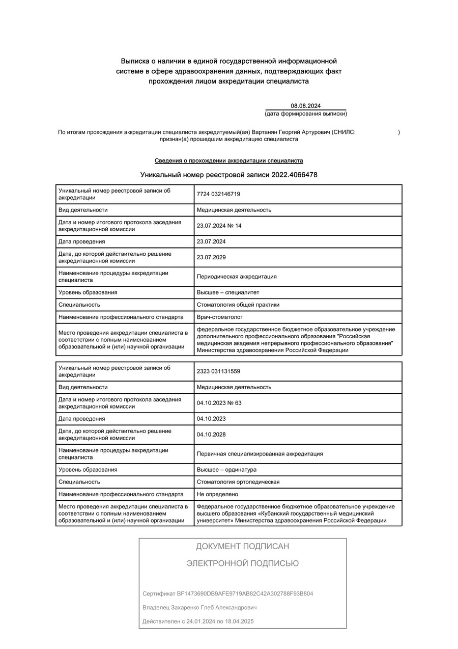 Сертификат